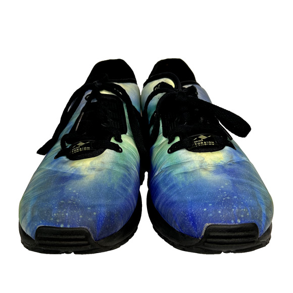Adidas ZX Flux Decon Running Shoes Mens 11 Northern Lights Unique Graphic Print - Picture 2 of 8